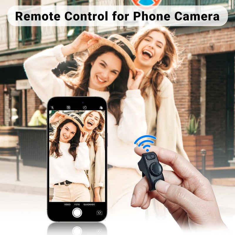 MILOUZ Remote Scrolling Ring for Tiktok,Page Turner for Kindle App,Bluetooth Camera Shutter Remote for iPhone, Android,iOS,iPad,Tablet-Black - Image 5